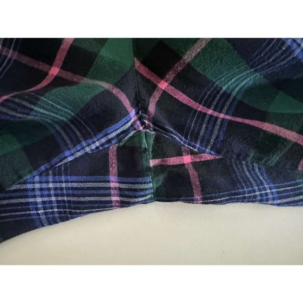 Victorias Secret Plaid Pajama Set Sz M Cotton Modal Pants&Shirt Lounge Sleepwear - Picture 11 of 13